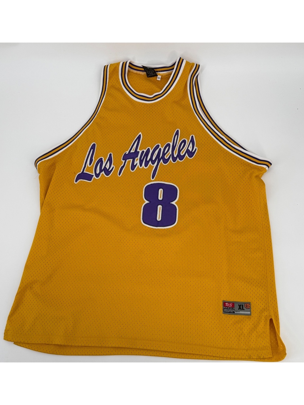 Kobe inspired  LA  #8 Sewn Mesh Basketball Jersey Men’s XL